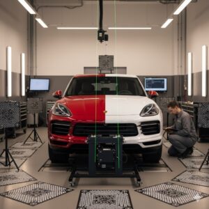 Porsche 360 çevre görüş kamera kalibrasyon ve programlama hizmeti